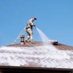 Roof washing service