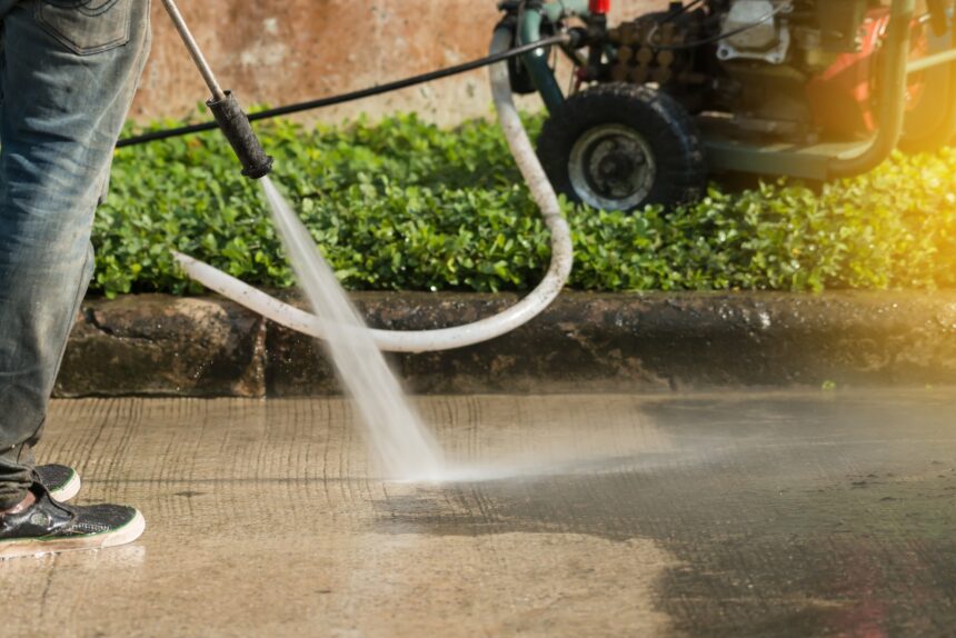 Commercial pressure washing